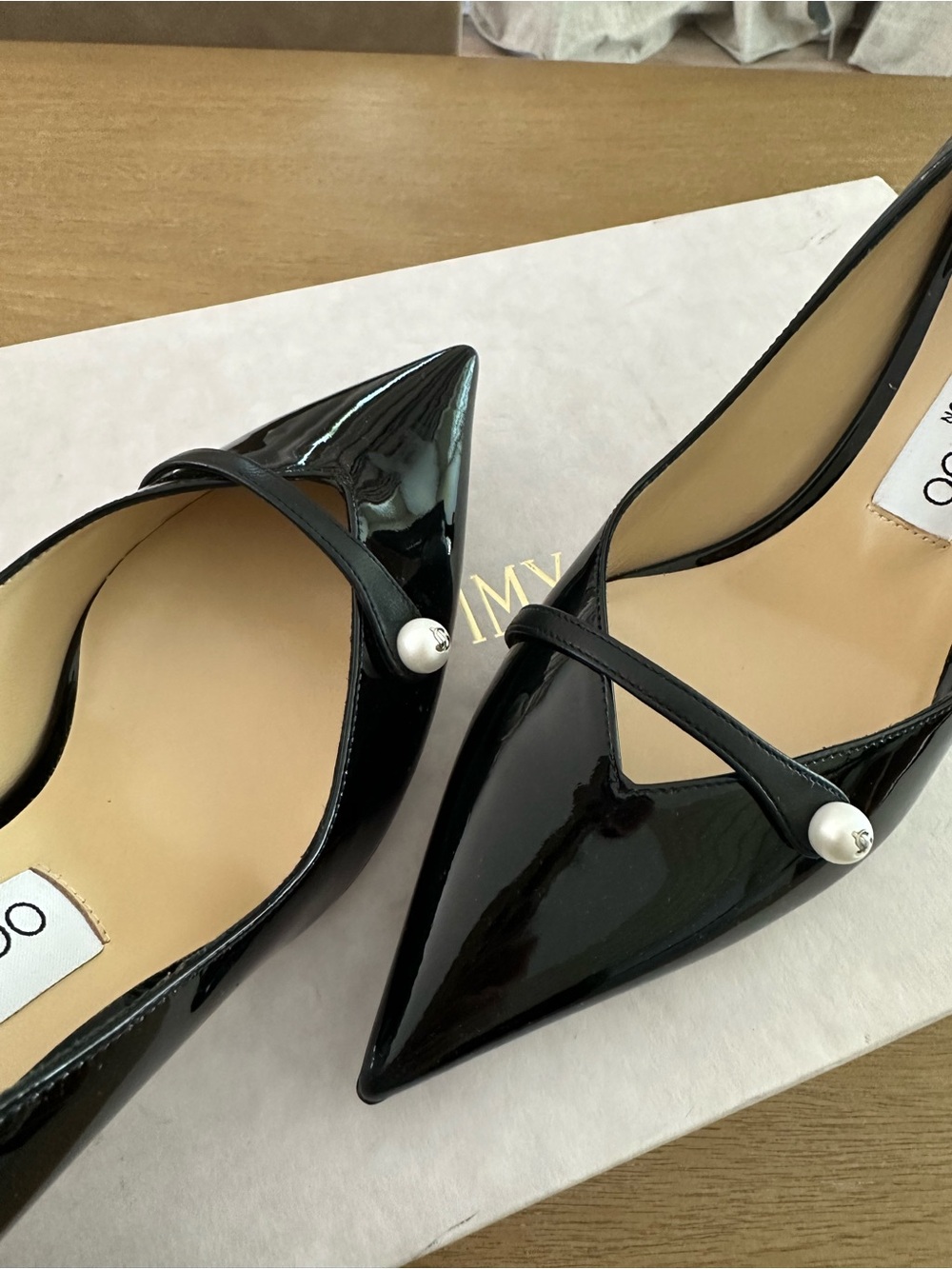 Jimmy Choo Rosalia 65 Black Patent/Nappa (Size 36.5) - Picture 3 of 4